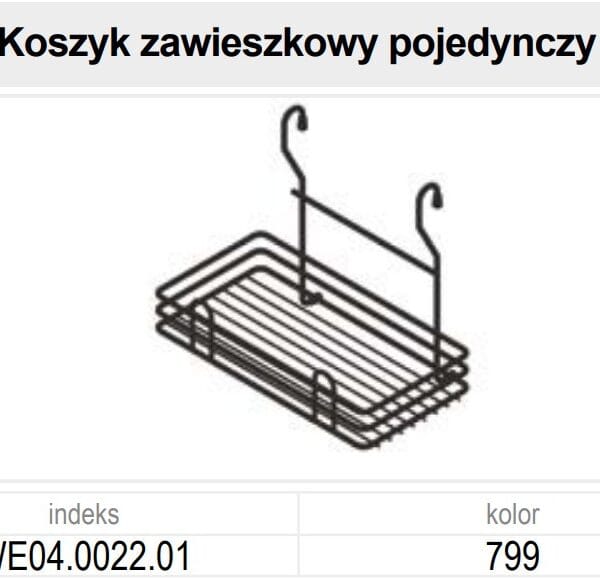 .WE04.0022.01.799 FÜGGESZTETT FŰSZER TARTÓ
