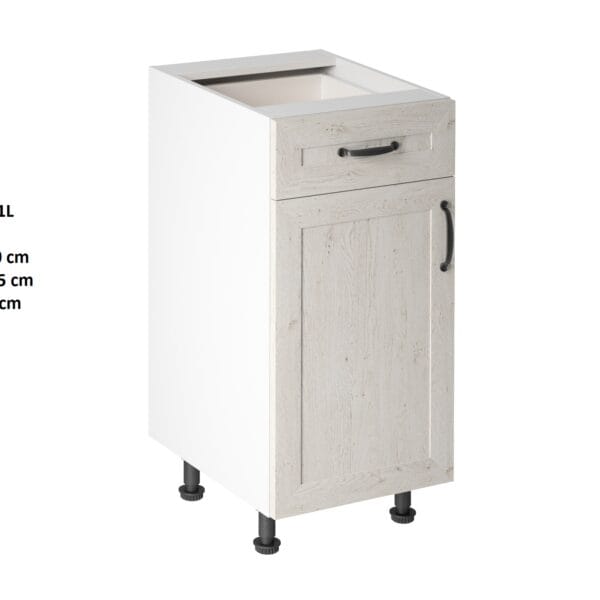 ROYAL MDF KONYHA D40S1 L ALSÓ ELEM BALOS-konyhabútor