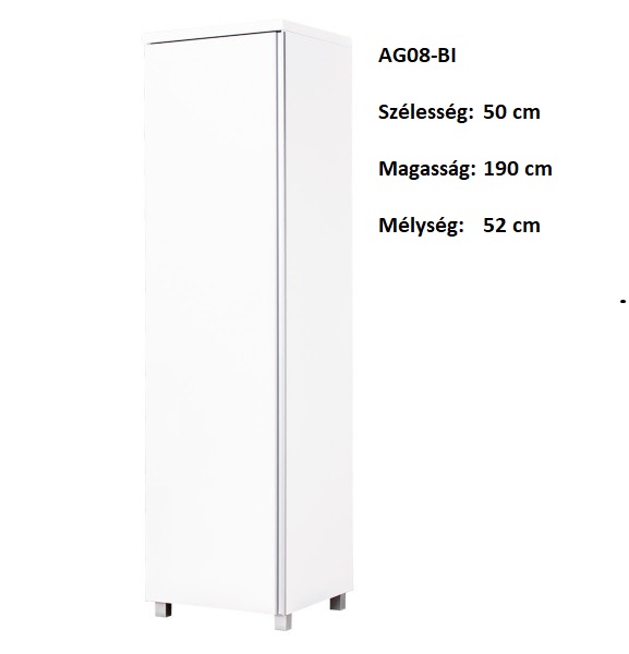 AGA AG08-BI   1ajtós akasztós szekrény-bútor