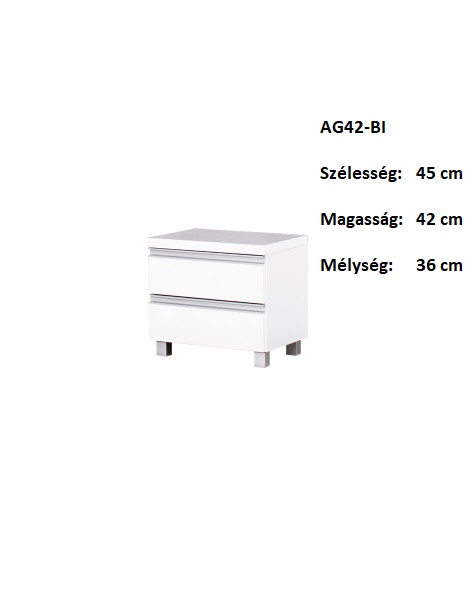 AGA AG42-BI  2Fiókos Éjjeli szekrény-bútor