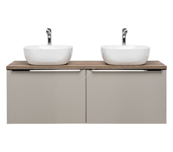 SANTA FE TAUPE 120-as Mosdós szekrény Fürdőszoba bútor+ Pult lap+ Mosdóval