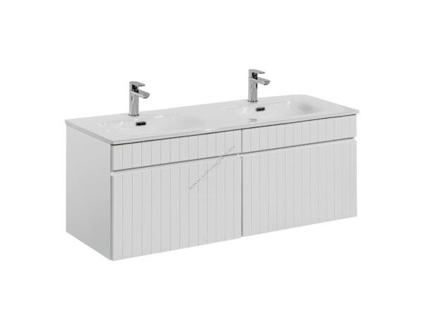 ICONIC WHITE 120-as Mosdós szekrény Fürdőszoba bútor. Mosdóval
