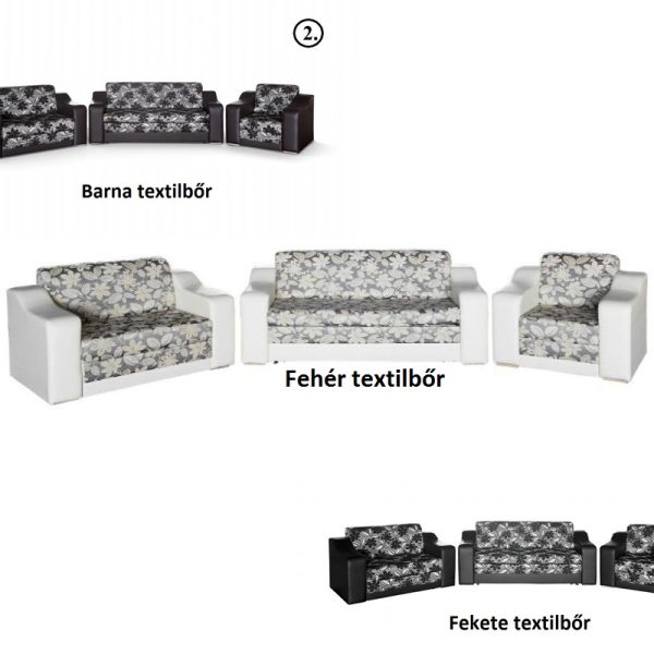 IZABELL 2-es  FIX KANAPÉ - BÚTOR