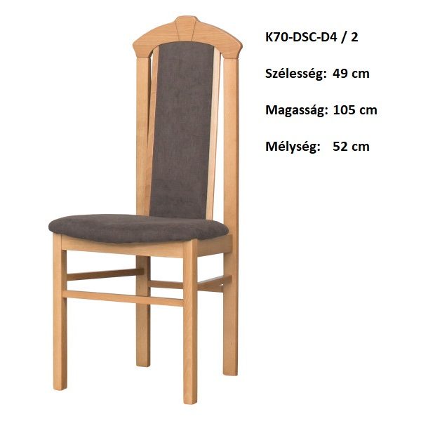 K70-DSC-D4/2  Étkező Szék -BÚTOR
