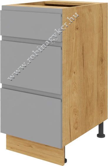 KAMPARA KKA40DS-SZ/L/DSC FIÓKOS 40-cm-es alsó KONYHABÚTOR ELEM -konyhabútor