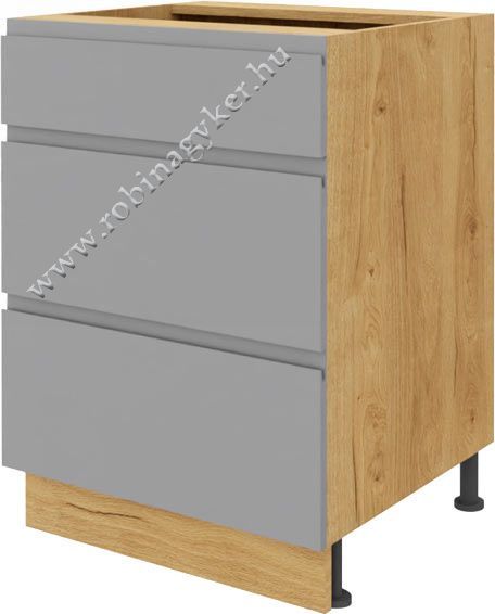 KAMPARA KKA60DS-SZ/L/DSC FIÓKOS 60-cm-es alsó KONYHABÚTOR ELEM -konyhabútor