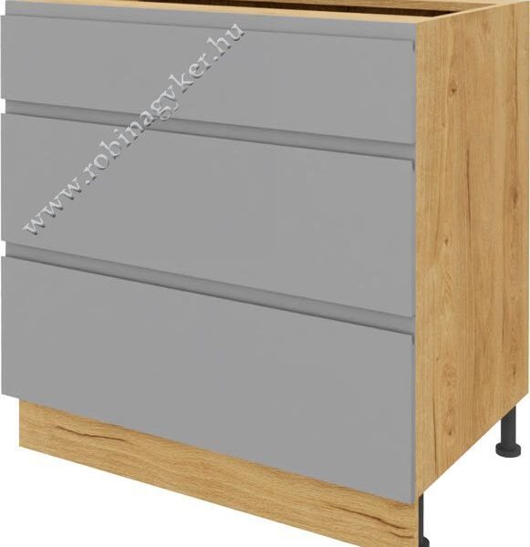 KAMPARA KKA80DS-SZ/L/DSC FIÓKOS 80-cm-es alsó KONYHABÚTOR ELEM -konyhabútor