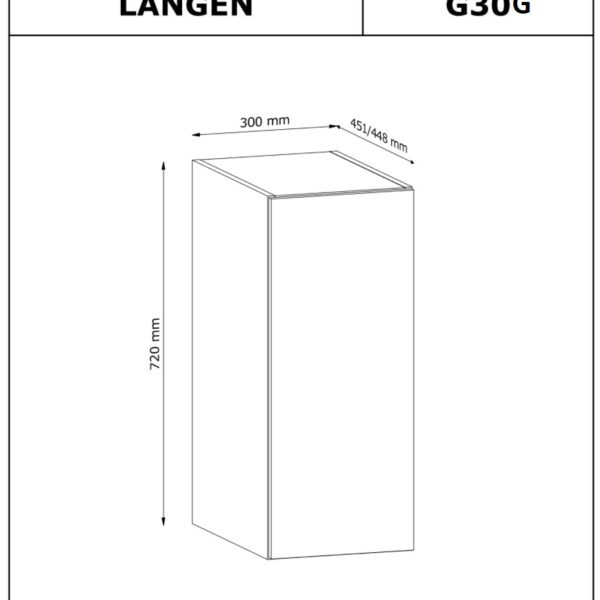 LANGEN KONYHA Felső elem G30G konyhabútor