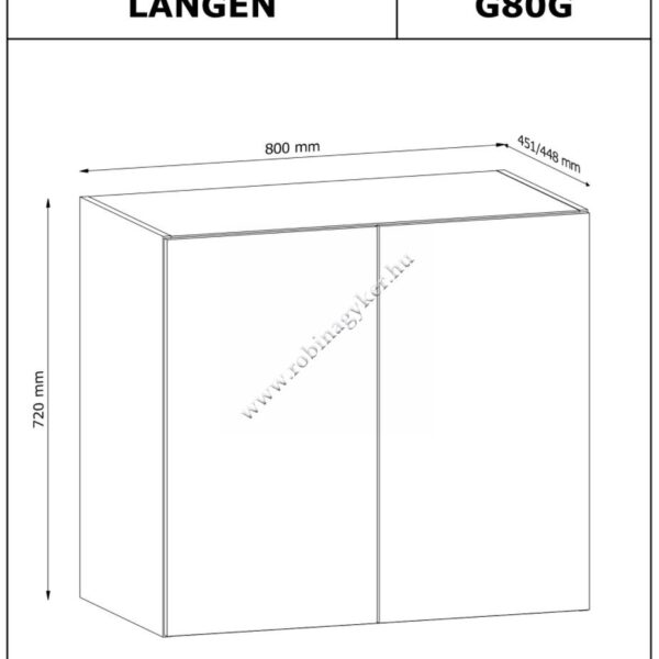 LANGEN KONYHA Felső elem G80G konyhabútor