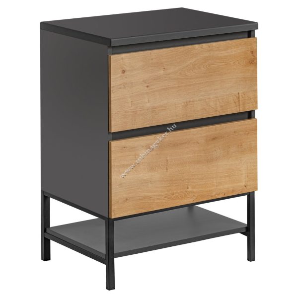 MONACO GREY OAK 60-as Mosdós szekrény Mosdó nélkül Fürdőszoba bútor