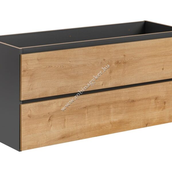 MONACO GREY OAK 823 Mosdós szekrény120cm Pult és mosdó nélkül Fürdőszoba bútor