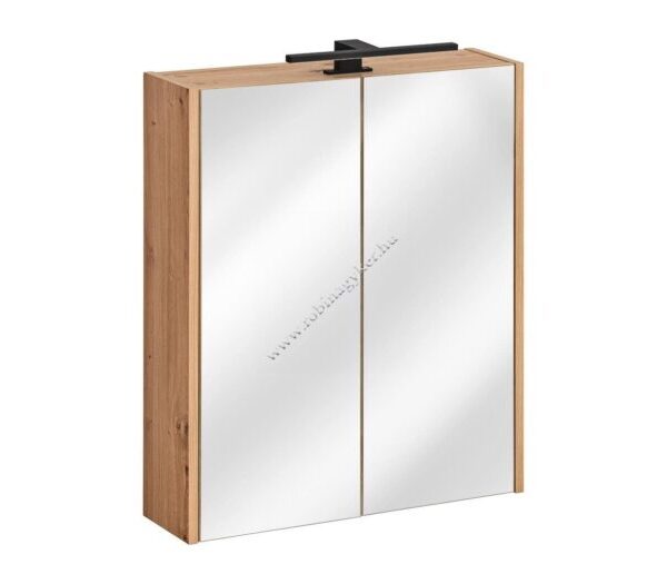 MADERA GREY 840 FSC 60cm Tükrös szekrény +VIENTO 870-30cm LED LÁMPA -Bútor