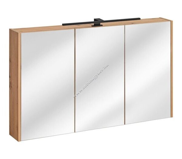 MADERA GREY 843 FSC 120cm Tükrös szekrény +MOON LED LÁMPA 60cm LED LÁMPA -Bútor