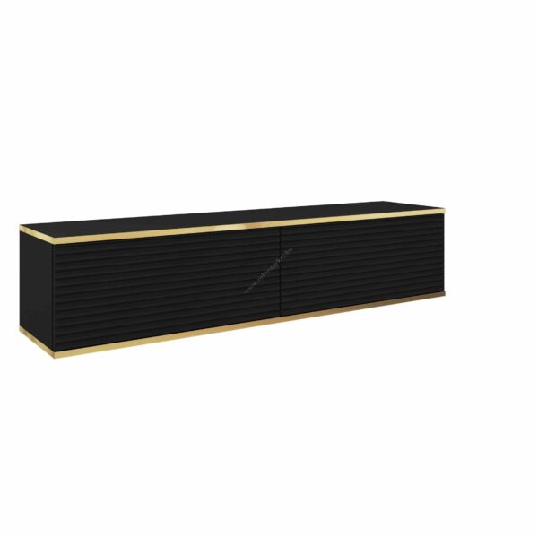 ORO- BLACK RTV-135 MDF- FÜGGESZTETT TV SZEKRÉNY- BÚTOR