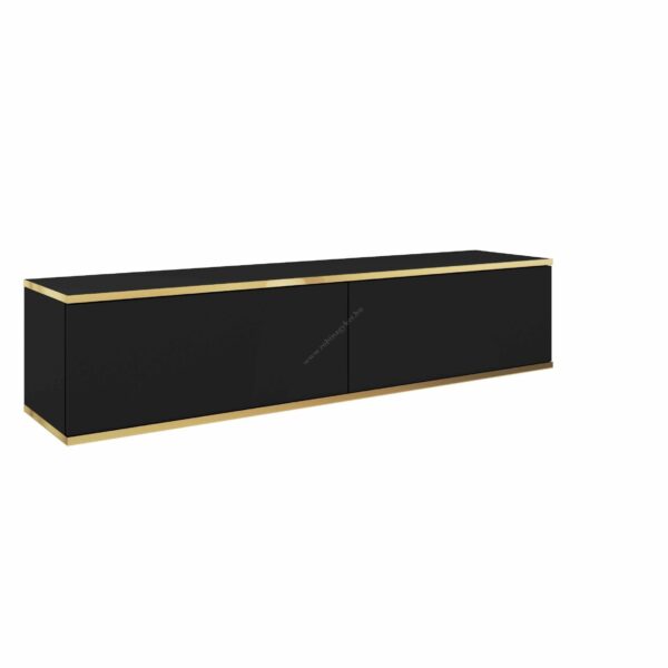 ORO- BLACK RTV-135 - FÜGGESZTETT TV SZEKRÉNY- BÚTOR