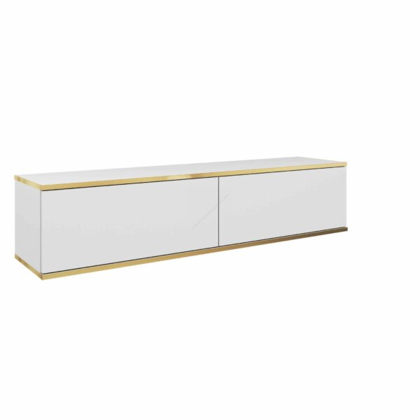 ORO- WHITE RTV-135 - FÜGGESZTETT TV SZEKRÉNY- BÚTOR