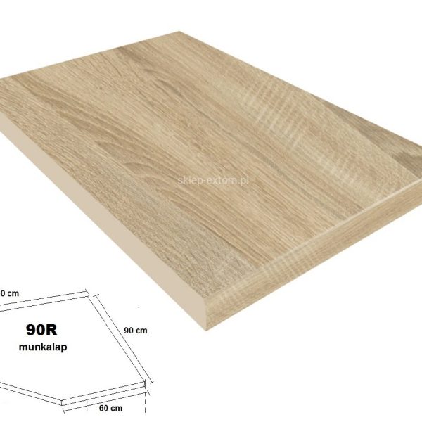 38-as Sarok 90R Munkalap DAB SONOMA  3025 WO  Matt