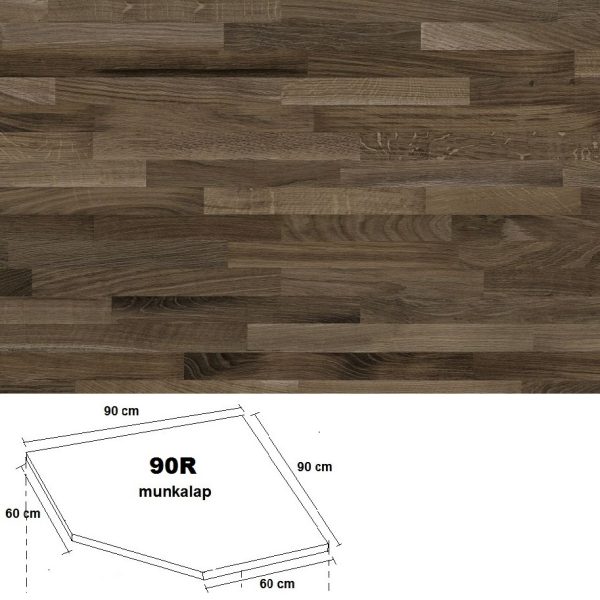 38-as Sarok 90R Munkalap Dark Porterhouse  Oak K 092 FP  Matt