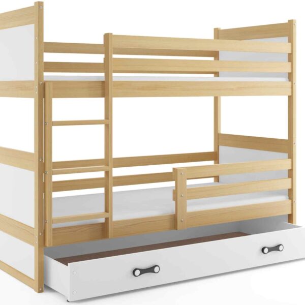 RICSI BUNK (160x80) FENYŐ EMELETES ÁGY MATRACCAL