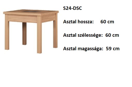 S24-DSC DOHÁNYZÓ ASZTAL BÚTOR