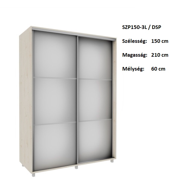 SZP150-3L/DSP GARDRÓB-Bútor