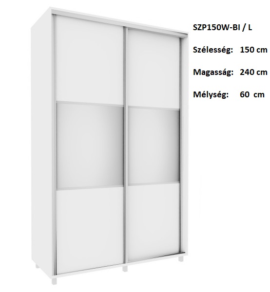 SZP150W-BI/L GARDRÓB-Bútor