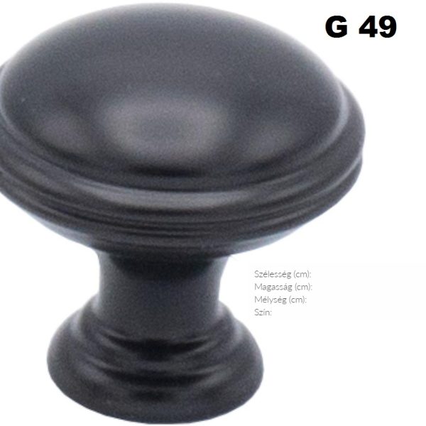 G49 FEKETE FOGANTYÚ-Konyhabútor