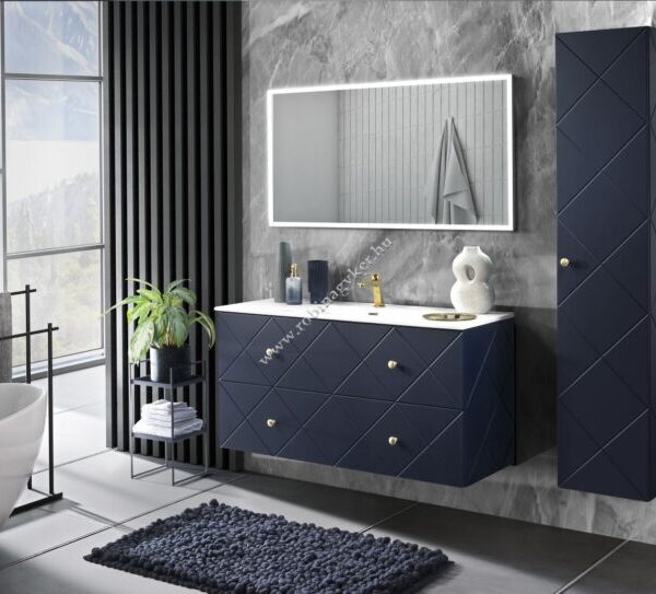 .ELEGANCE BLUE 120-as Fürdőszoba bútor komplett. Mosdóval