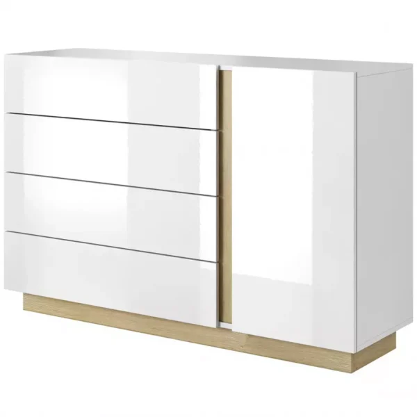 ARCO BIALY Komód 138 D4S Bútor