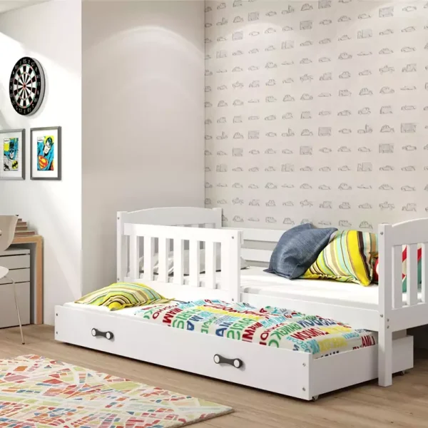 CUBUS2 200X90 FENYŐ ÁGYKANAPÉ MATRACCAL,VENDÉGÁGGYAL