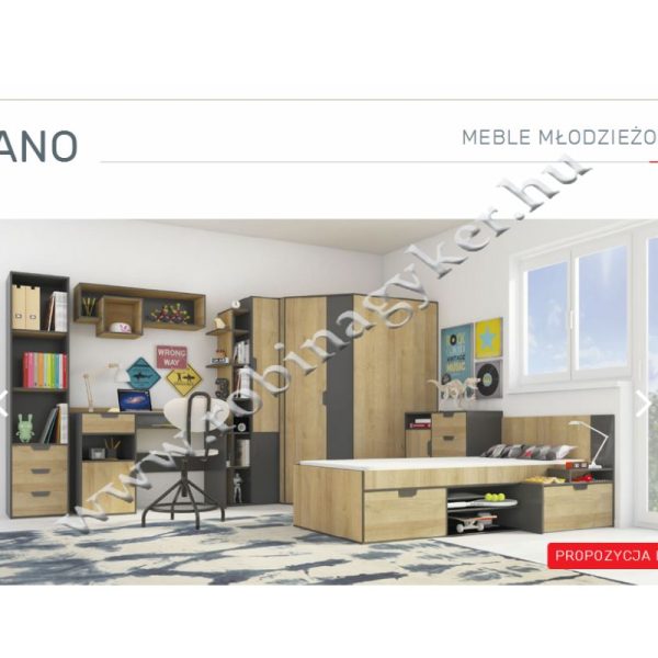 NANO SYSTEM "B"ELEMES IFJÚSÁGI SZEKRÉNY-BÚTOR