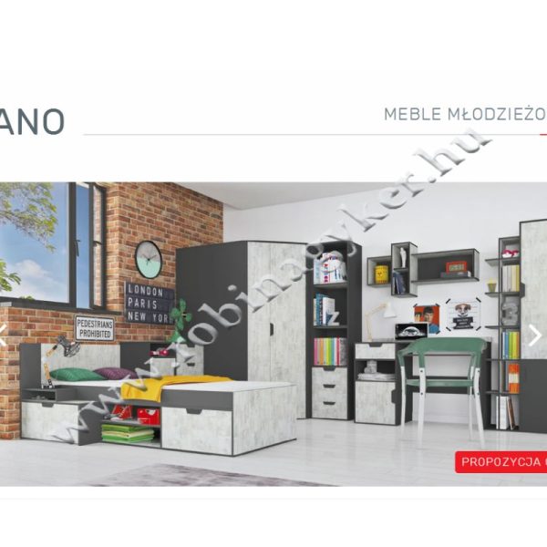 NANO SYSTEM "CC"ELEMES IFJÚSÁGI SZEKRÉNY-BÚTOR