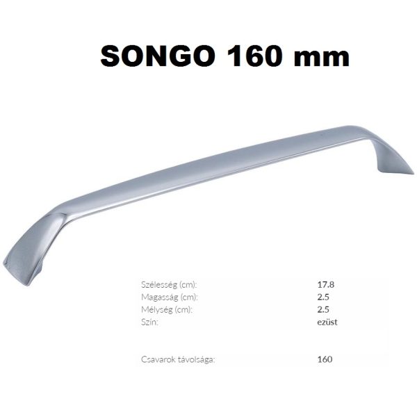 SONGO-160 CHROM FOGANTYÚ-Konyhabútor